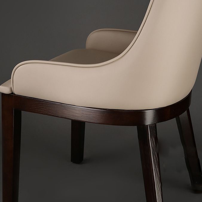 Contemporary Dining Chairs Upholstered Chairs with Solid Wood Base Clearhalo 'Dining Chairs' 'Dining Tables & Seating' 'dining_chair' 'furn' 'furn_dining_chair' 'Furniture' 'Kitchen & Dining Furniture' 1200x1200_f3d92465-0565-4364-b66f-6ec2daec6f96
