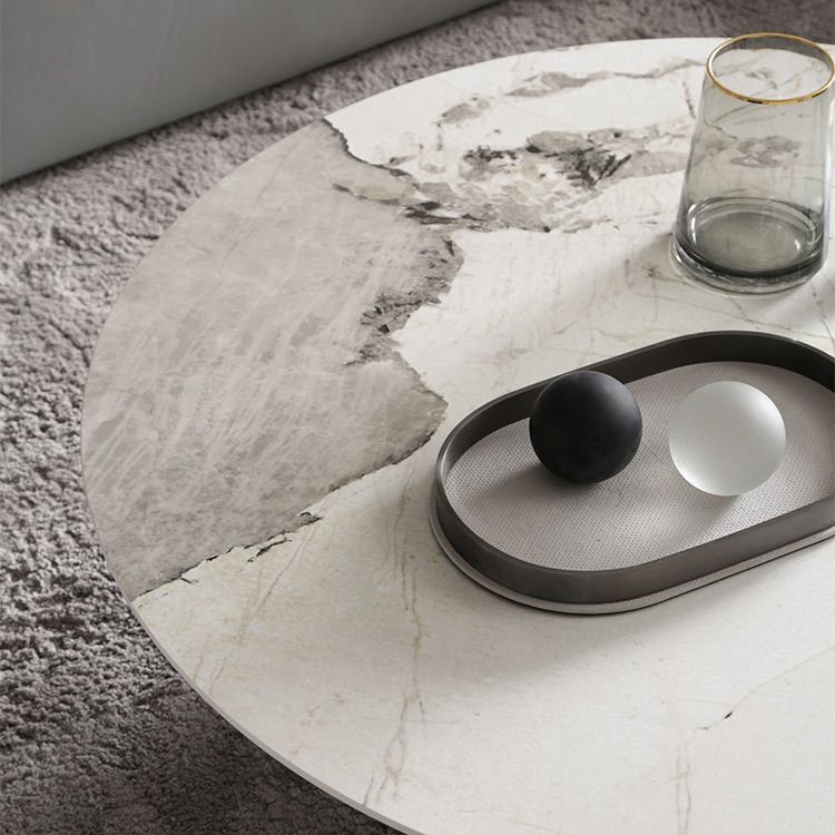 Glam Round Slate Cocktail Table Stainless Steel 3 Legs Coffee Table Clearhalo 'Coffee & Accent Tables' 'Coffee Tables' 'coffee_tables' 'furn' 'furn_coffee_tables' 'Furniture' 'Living Room Furniture' 1200x1200_f3d93c48-284d-4ae6-9c2c-6da1b5cd09ff