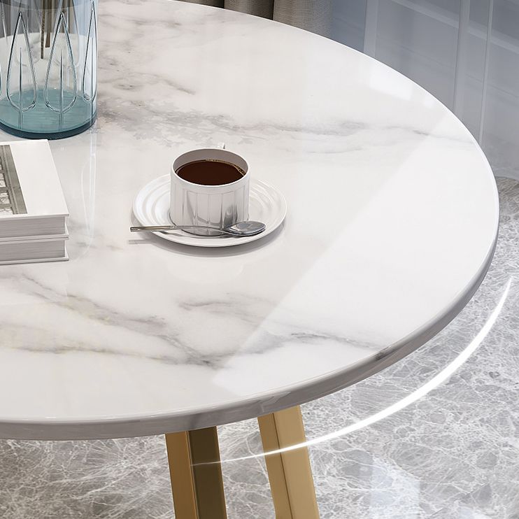 Tavolo da pranzo in acciaio contemporaneo in stile top in pietra rotondo tavolo da pranzo in acciaio