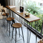 1/2/4/5 Pieces Industrial Rectangle Pub Table Set Wooden Counter Table with High Stools Clearhalo 'Bar Furniture' 'furn' 'furn_home_bar_bar_sets' 'Furniture' 'Home Bars & Bar Sets' 'home_bar_bar_sets' 'Kitchen & Dining Furniture' 1200x1200_f3dd9cab-9fd2-4004-967c-5e2c41762ec8