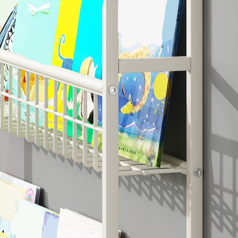 Floating Contemporary Bookcase Metal Closed Back Bookshelf with Shelves Clearhalo 'Bookcases' 'furn' 'furn_bookcases' 'Furniture' 'Office Furniture' 1200x1200_f3ddc6f1-3474-45ac-b48d-8356541ec8fb