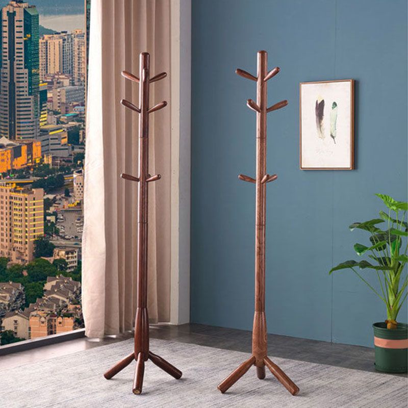 Modern Hall Stand Wood Framed Free Standing with Hooks Coat Rack Clearhalo 'Entry & Mudroom Furniture' 'furn' 'furn_hall_tree_coat_racks' 'Furniture' 'Hall Trees & Coat Racks' 'hall_tree_coat_racks' 1200x1200_f3e040ba-db3e-491d-8789-3f488a8bf7a2