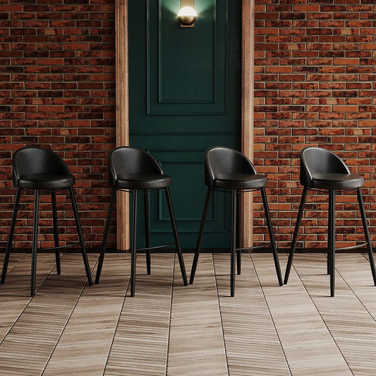 Modern Milk Tea Shop Low Back Stool Matte Finish Leather Barstool Clearhalo 'Bar Furniture' 'Bar Stools' 'bar_stools' 'furn' 'furn_bar_stools' 'Furniture' 'furniture_bar_stools' 'Kitchen & Dining Furniture' 1200x1200_f3e05724-2caa-488f-83fd-07e6b57a3080