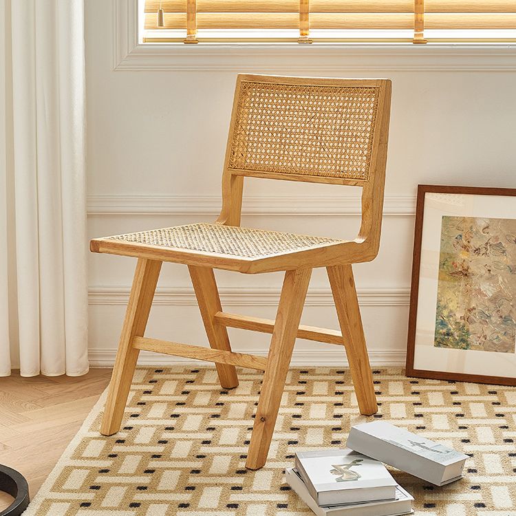 Traditional Wood Dining Chair Kitchen Cane Back Open Back Dining Side Chair Clearhalo ' kitchen&dining_furn' 'Dining Chairs' 'Dining Tables & Seating' 'dining_chair' 'furn' 'furn_dining_chair' 'Furniture' 'furniture_dining_chair' 'Kitchen & Dining Furniture' 'kitchen' 1200x1200_f3e061f0-376c-4040-a80a-70fee37b0f5e