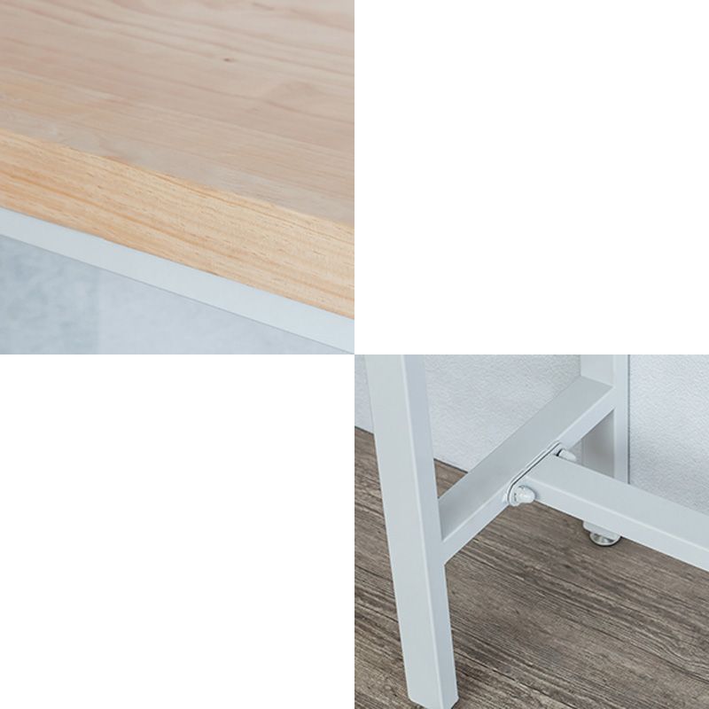 Set tavolo da bar moderno Set da bistrot rettangolare in legno massello di pino da 1/2/5 pezzi