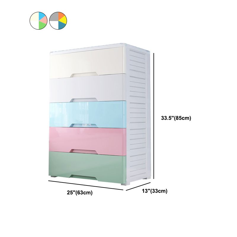 Plastic Home Non-Hanging Armoire Modern Style Storage Cabinet with Caster Wheels Clearhalo 'Armoires & Wardrobes' 'armoires_wardrobes' 'Bedroom Furniture' 'furn' 'furn_armoires_wardrobes' 'Furniture' 1200x1200_f3e0a88c-1adb-4193-a059-5f1df427ec69