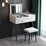 Consejo de tocador contemporáneo 2- Cajón de la pizarra Tope de maquillaje de la mesa de la pizarra