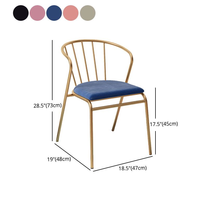 Scandinavian Windsor Back Armless Chairs Upholstered Side Chair Clearhalo 'Dining Chairs' 'Dining Tables & Seating' 'dining_chair' 'furn' 'furn_dining_chair' 'Furniture' 'furniture_dining_chair' 'Kitchen & Dining Furniture' 1200x1200_f3e267ec-df38-445b-840f-477517392f97