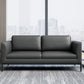 Square Arm Settee Stain-Resistant Leather Couch in Black/Grey Clearhalo 'furn' 'furn_sofas' 'Furniture' 'furniture_sofas' 'Living Room Furniture' 'Sofa' 'sofas' 1200x1200_f3e3572f-4841-4a5a-96ee-59ef8a4bfd73