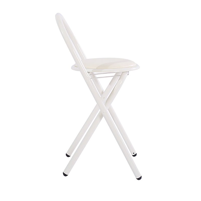 Contemporary Side Chair Metal Open Back Dining Chair for Indoor