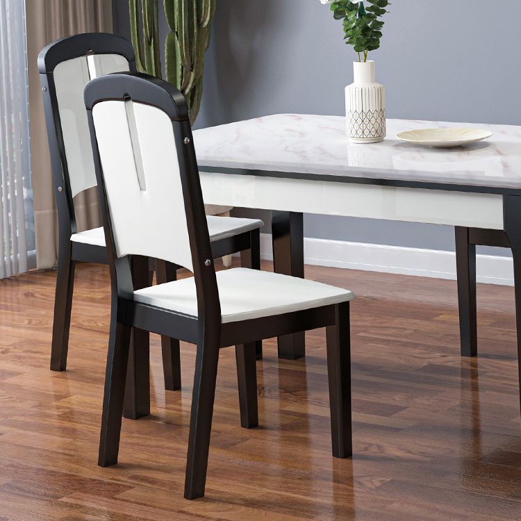 Dining Room Set Modern with Sintered Stone Dining Table and Solid Wood Chairs Clearhalo 'Dining Room Sets' 'Dining Tables & Seating' 'dining_room_set' 'furn' 'furn_dining_room_set' 'Furniture' 'furniture_dining_room_set' 'Kitchen & Dining Furniture' 'kitchen&dining_furn' 'kitchen' 1200x1200_f3e5a85b-63b5-41d2-ad21-8f6a7b8c2262