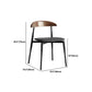 Set da pranzo moderno nero Set da pranzo con gambe in legno rettangolari da 1/2/5 pezzi per interni