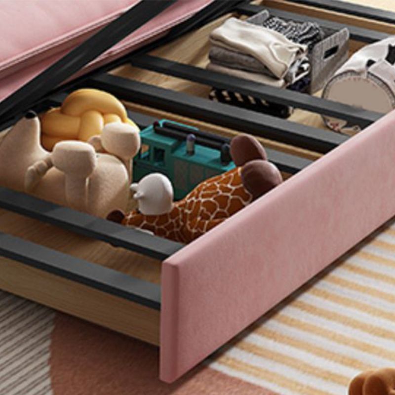 Cama de sofá contemporánea resistente a las manchas de cuero sintética con 2 almohadas