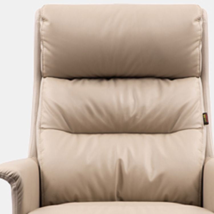 Moderne faux lederen bureau stoel gevoerde armen taakstoel met wielen