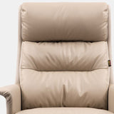 Sedia da scrivania in pelle finta moderna sedia da braccio imbottito con ruote