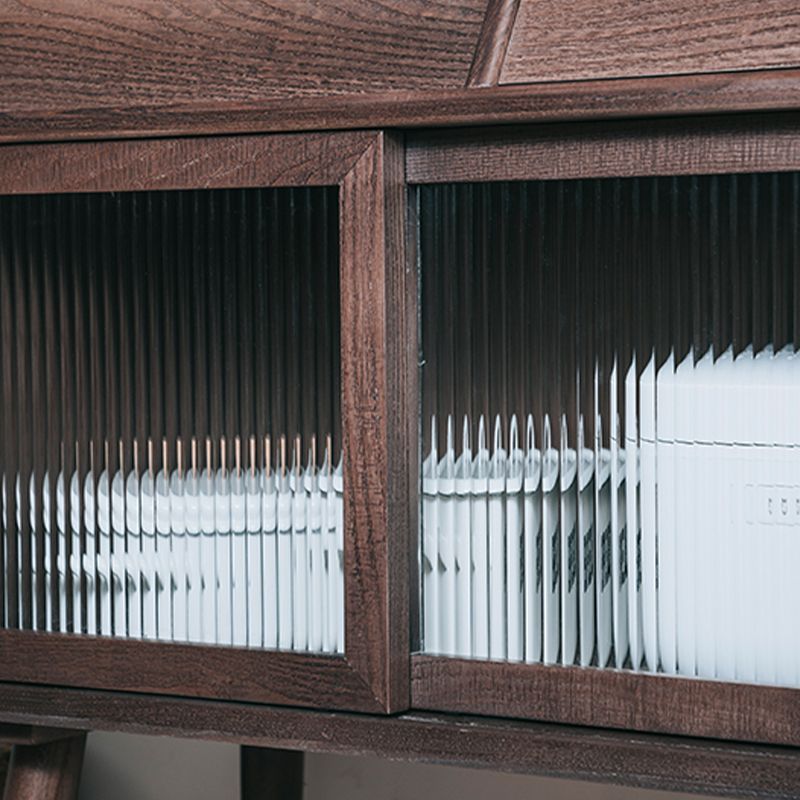 Bouchon de rangement à domicile en bois 31,5 "L Table du buffle rectangulaire moderne