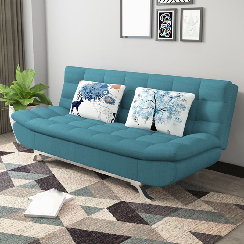 74.80" L√ó 34.65" W √ó 35.43" H Linen Slipcovered Couch Armless Sofa with Biscuit Back Clearhalo 'furn' 'furn_sofas' 'Furniture' 'furniture_sofas' 'Living Room Furniture' 'Sofa' 'sofas' 1200x1200_f3eb6b97-5483-42d1-97e0-417aeffbb68b