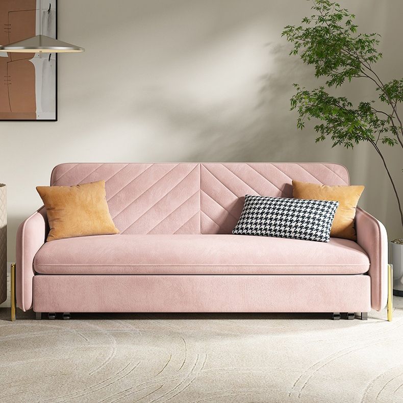 31,49 "Suip de velours rose de largeur de largeur avec matelas détachable