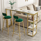 Glam Style Bar Table 42-inch Height Artificial Marble Top Bistro Table Clearhalo 'Bar Furniture' 'Bar Tables' 'bar_tables' 'furn' 'furn_bar_tables' 'Furniture' 'furniture_bar_tables' 'Kitchen & Dining Furniture' 1200x1200_f3ee9508-ebad-4c56-9b9e-9774c6300bf4