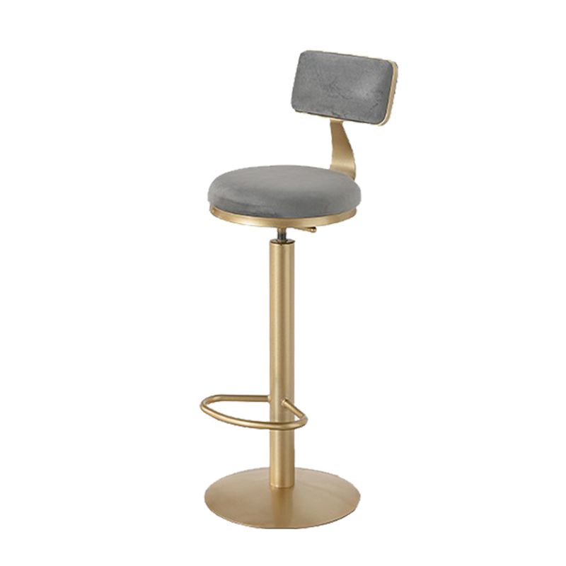 Glam Armless Counter Height Stools with Footrest for Restaurant