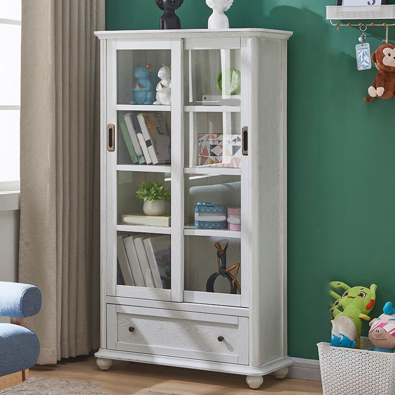 Estante de estantería de madera estándar glamorada para la sala de estar para sala de estar