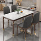 Medieval Modern Stone Dining Table 4 Rubber Legs Table for Dining Room