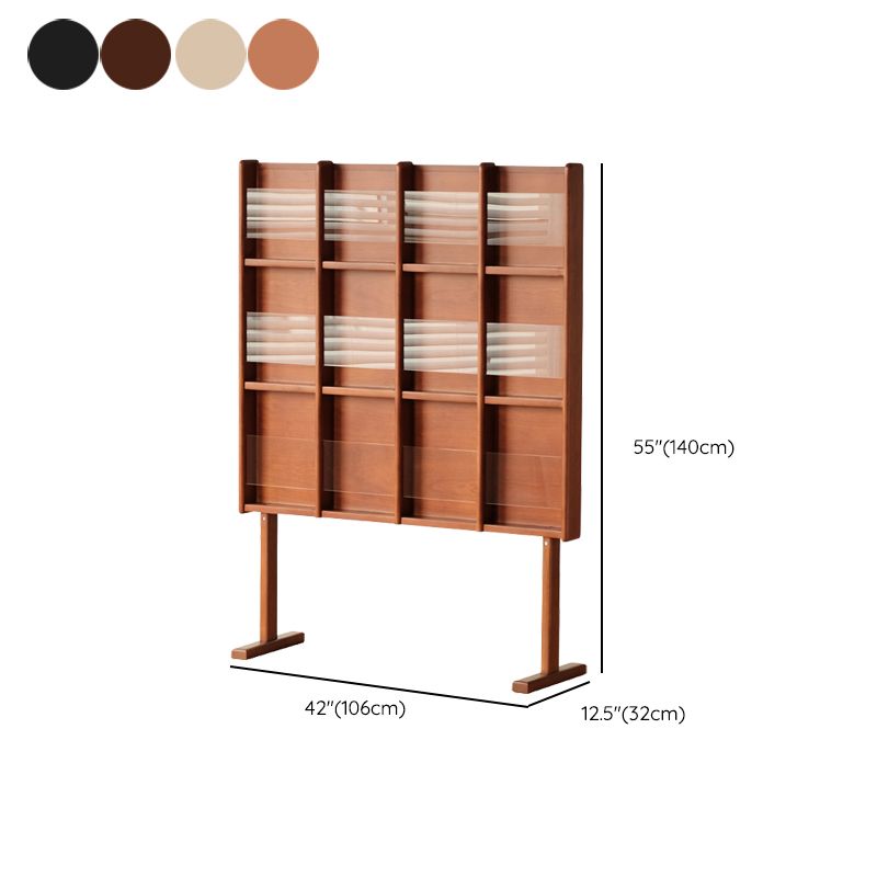 Modern Style Closed Back Bookshelf Solid Wood Bookcase with Shelves Clearhalo 'Bookcases' 'furn' 'furn_bookcases' 'Furniture' 'Office Furniture' 1200x1200_f3f246d0-583b-4723-8124-c12e0cad3199