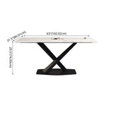 Fixed Sintered Stone Dining Room Set of with Pedestal Base Table Dining Room Furniture for Home Clearhalo 'Dining Room Sets' 'Dining Tables & Seating' 'dining_room_set' 'furn' 'furn_dining_room_set' 'Furniture' 'furniture_dining_room_set' 'Kitchen & Dining Furniture' 'kitchen&dining_furn' 'kitchen' 1200x1200_f3f39ea3-0a33-4f98-98f7-5ec2ee41dbf0