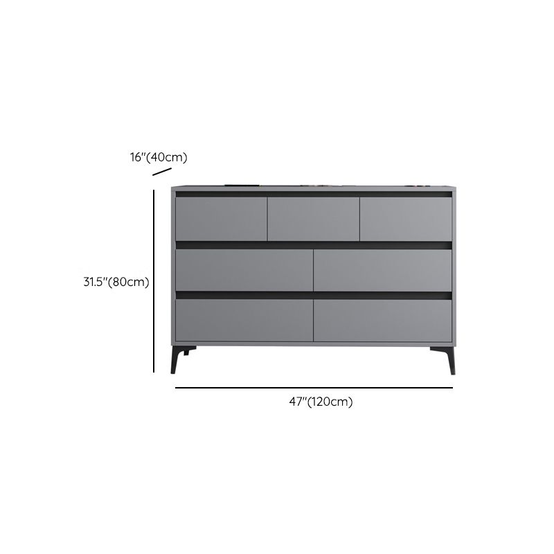 Contemporary Horizontal Double Dresser Wood Storage Chest Dresser for Bedroom Clearhalo 'Bedroom Furniture' 'Dressers & Chests' 'dressers_chests' 'furn' 'furn_dressers_chests' 'Furniture' 1200x1200_f3f4e323-b826-49f7-b2ac-f65397b053ec