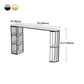 Modern Bar Dining Table Indoor Bar Height Pub Table Iron Base with Shelves Clearhalo 'Bar Furniture' 'Bar Tables' 'bar_tables' 'furn' 'furn_bar_tables' 'Furniture' 'furniture_bar_tables' 'Kitchen & Dining Furniture' 'kitchen&dining_furn' 'kitchen' 1200x1200_f3f69cd9-e7f2-4dc0-bcea-5561ba7bfa73