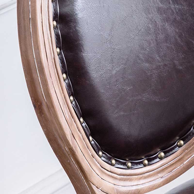 Solid Wood Country Style Dining Room Chair Matte Finish King Louis Back Side Chair Clearhalo ' kitchen&dining_furn' 'Dining Chairs' 'Dining Tables & Seating' 'dining_chair' 'furn' 'furn_dining_chair' 'Furniture' 'furniture_dining_chair' 'Kitchen & Dining Furniture' 'kitchen' 1200x1200_f3f7420c-8dcb-45df-81e5-ef44e1b359e1