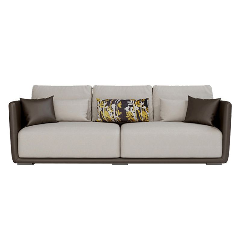 Modern Style Solid Wood Base Latex/sponge Cushion Rectangular Sofa Clearhalo 'furn' 'furn_sofas' 'Furniture' 'furniture_sofas' 'kitchen' 'kitchen_sofas' 'Living Room Furniture' 'Sofa' 'sofas' 1200x1200_f3f7b2aa-e5f2-4844-8aac-77ccbecf8006