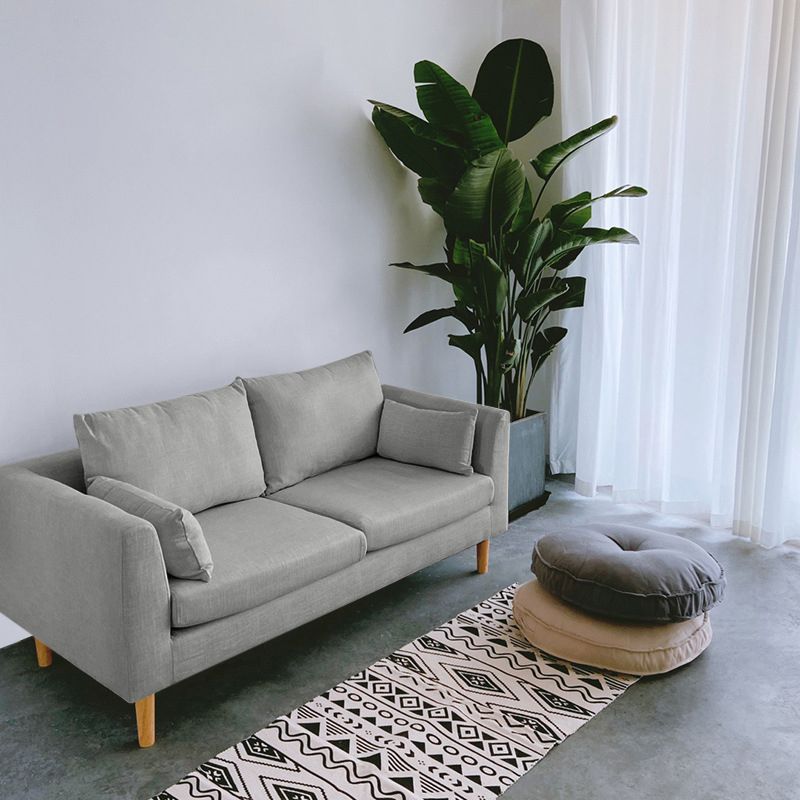 Modern Style Square Armrest Sponge Cushion Multicolor Choice Cloth Art Sofa Clearhalo 'furn' 'furn_sofas' 'Furniture' 'furniture_sofas' 'kitchen' 'kitchen_sofas' 'Living Room Furniture' 'Sofa' 'sofas' 1200x1200_f3f99403-bfd0-44c7-b1e6-77af5bc984fe