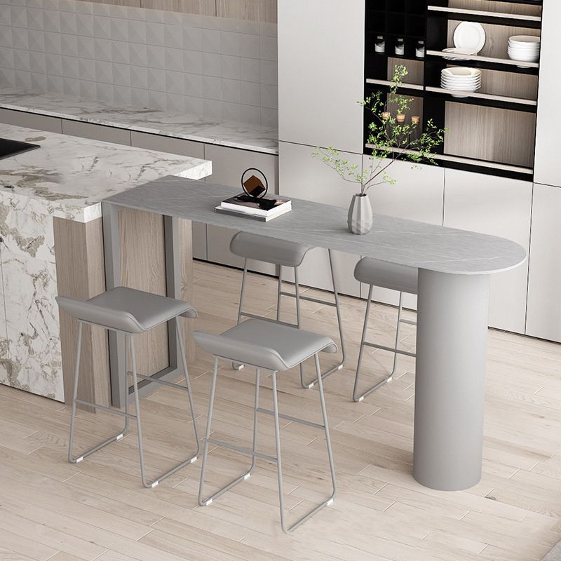 Modern Rectangle Bar Counter Table Stone Bar Counter Table for Home Clearhalo 'Bar Furniture' 'Bar Tables' 'bar_tables' 'furn' 'furn_bar_tables' 'Furniture' 'Kitchen & Dining Furniture' 1200x1200_f3f9cd56-6e7c-4e73-82d8-b8ada671fd4e