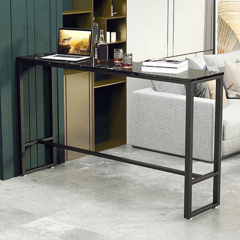 Modern Bar Table Set 1/2/4 Pieces Faux Marble Counter Table with Backless Stools Clearhalo 'Bar Furniture' 'furn' 'furn_home_bar_bar_sets' 'Furniture' 'Home Bars & Bar Sets' 'home_bar_bar_sets' 'Kitchen & Dining Furniture' 1200x1200_f3fa3ff6-0508-4155-bc75-ee22d8e1291d