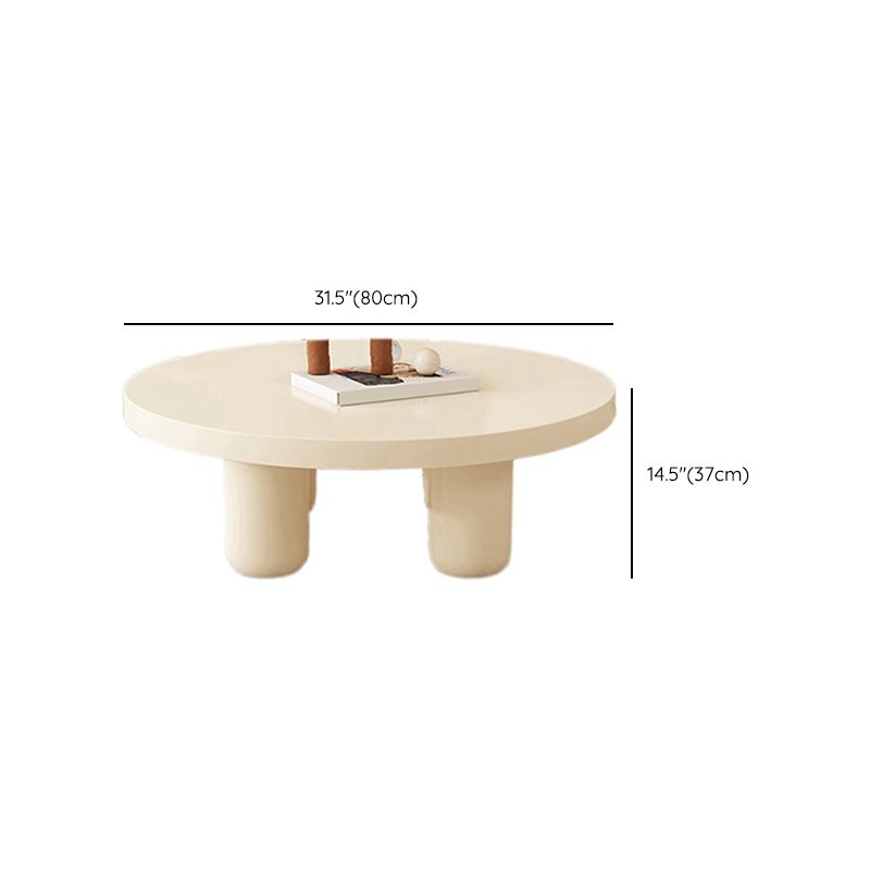 Mesa de centro de madera para cóctel, mesa auxiliar o de café blanca con 4 patas