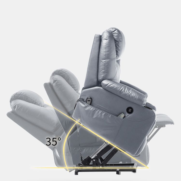 Power-Remote Type Standard Recliner Swivel Base Recliner Chair Clearhalo 'Chairs & Seating' 'furn' 'furn_recliners' 'Furniture' 'Living Room Furniture' 'Recliners' 1200x1200_f3ff8a15-a50e-46f5-a1f9-466062d520d2