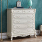 Commode de rangement traditionnelle, commode en bois massif pour la maison
