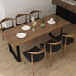 Industrial Dining Table with Brown Pine Rectangle Dining Table for Kitchen without Chair Clearhalo 'Dining Tables & Seating' 'Dining Tables' 'dining_table' 'furn' 'furn_dining_table' 'Furniture' 'Kitchen & Dining Furniture' 1200x1200_f401ae19-6107-4442-85e8-caf350d1624c