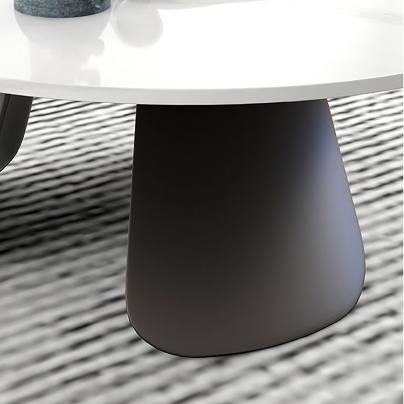 Slate and Metal Round 3 Legs Coffee Table Modern Table for Living Room Clearhalo 'Coffee & Accent Tables' 'Coffee Tables' 'coffee_tables' 'furn' 'furn_coffee_tables' 'Furniture' 'Living Room Furniture' 1200x1200_f4028c65-49c6-432b-8f46-eadb6063388f