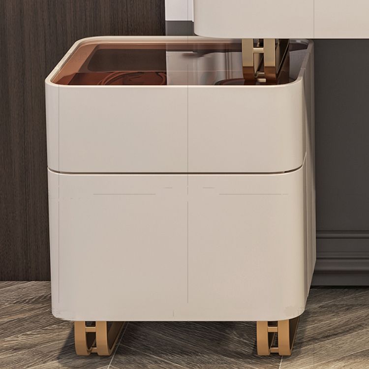 30.7" Height Makeup Table Solid Wood Vanity with Drawers Vanity Stool Clearhalo 'Bedroom Furniture' 'furn' 'furn_makeup_vanities' 'Furniture' 'Makeup Vanities' 'makeup_vanities' 1200x1200_f4029db4-748b-4b19-8b3e-7d6e5c800c15