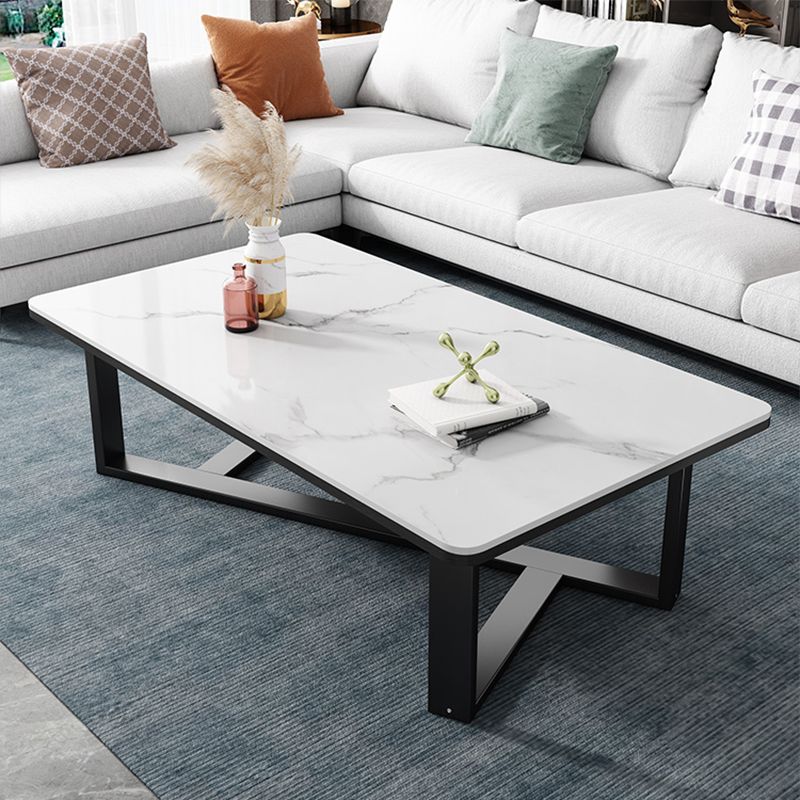 Single Coffee Table Slate Rectangular Coffee Table for Living Room Clearhalo 'Coffee & Accent Tables' 'Coffee Tables' 'coffee_tables' 'furn' 'furn_coffee_tables' 'Furniture' 'Living Room Furniture' 1200x1200_f40366f0-ddb1-45c4-8ce3-0caa25b7ac13