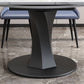 Simplicity Round Dining Room Table Sintered Stone Table with Black Pedestal Base Clearhalo ' dining_table' 'Dining Tables & Seating' 'Dining Tables' 'furn' 'furn_dining_table' 'Furniture' 'furniture_dining_table' 'Kitchen & Dining Furniture' 'kitchen&dining_furn' 'kitchen' 'kitchen_dining_table' 1200x1200_f40491c7-3215-43e8-b3ea-94192d8b63d0