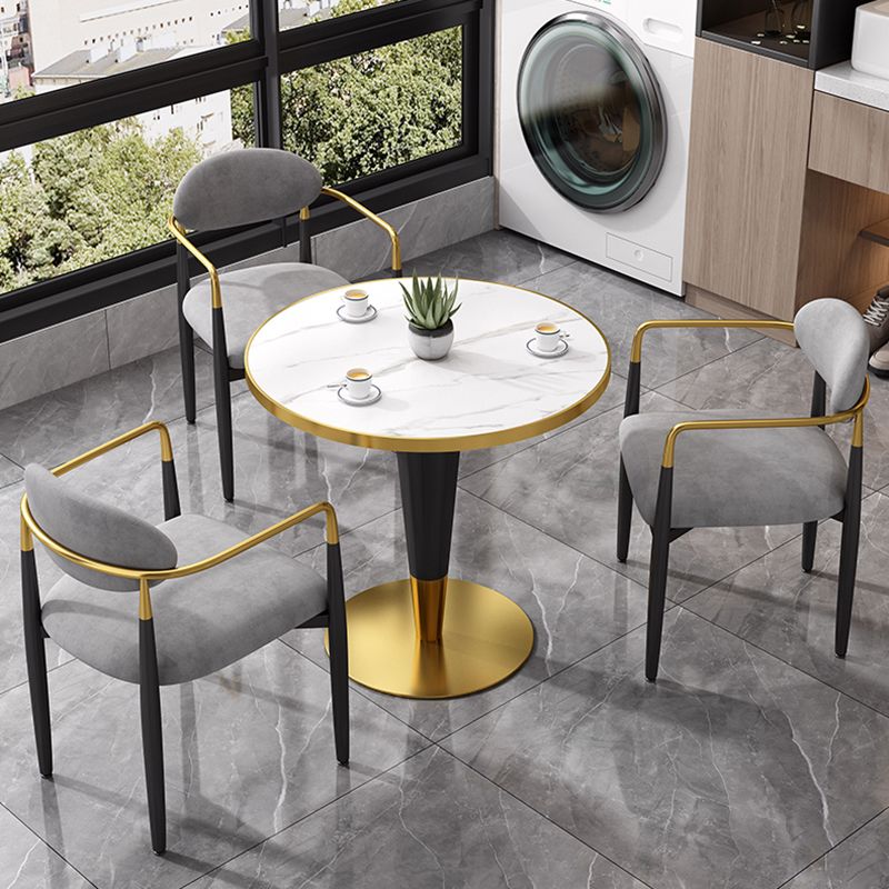 Traditional Luxury Dining Table Round Stone Dinner Table with Metal Base Clearhalo ' dining_table' 'Dining Tables & Seating' 'Dining Tables' 'furn' 'furn_dining_table' 'Furniture' 'furniture_dining_table' 'Kitchen & Dining Furniture' 'kitchen&dining_furn' 'kitchen' 'kitchen_dining_table' 1200x1200_f404c271-c8df-4f77-b5eb-23a4398d3fc4