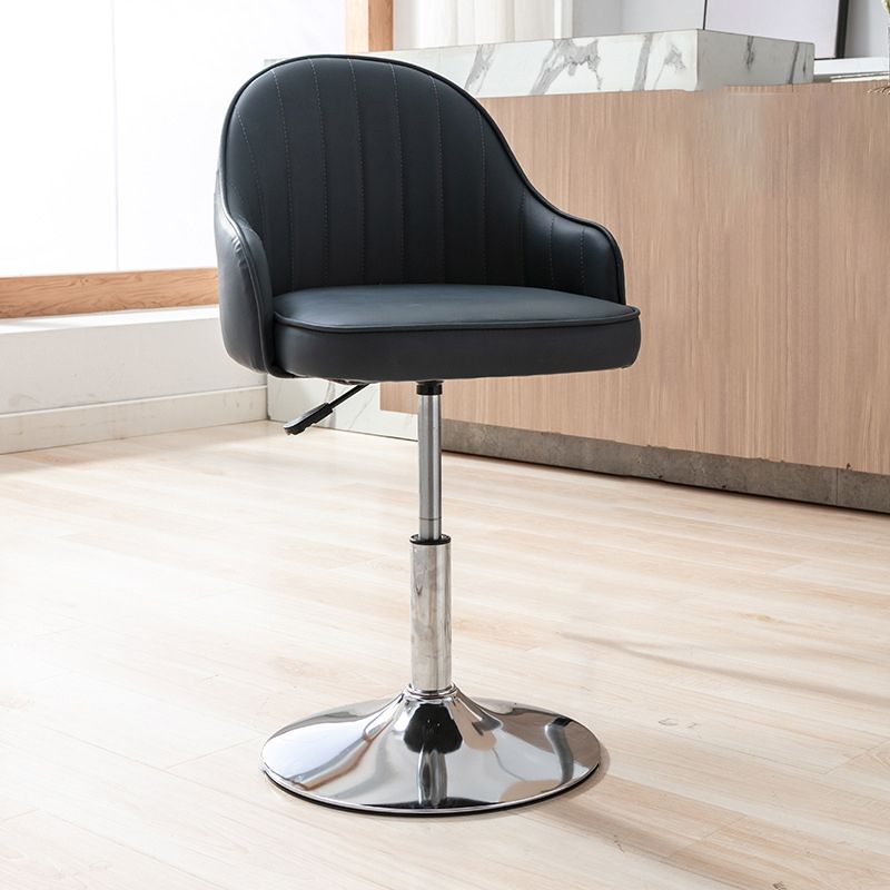 Modern Home Leather Barstool Swivel Adjustable Height Stools