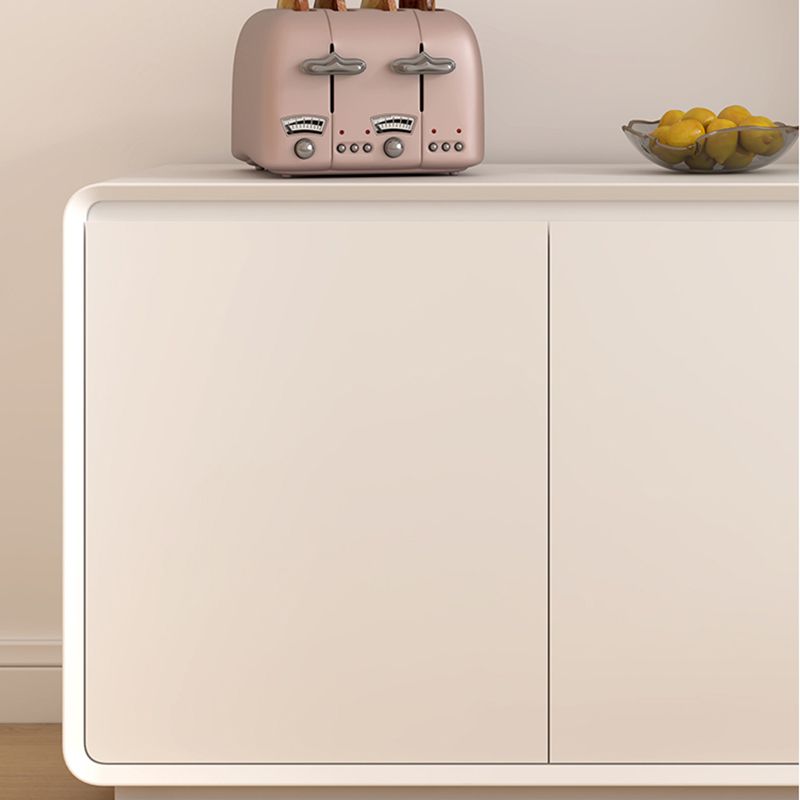 Armoire à buffet en bois de style contemporain avec armoires et tiroirs