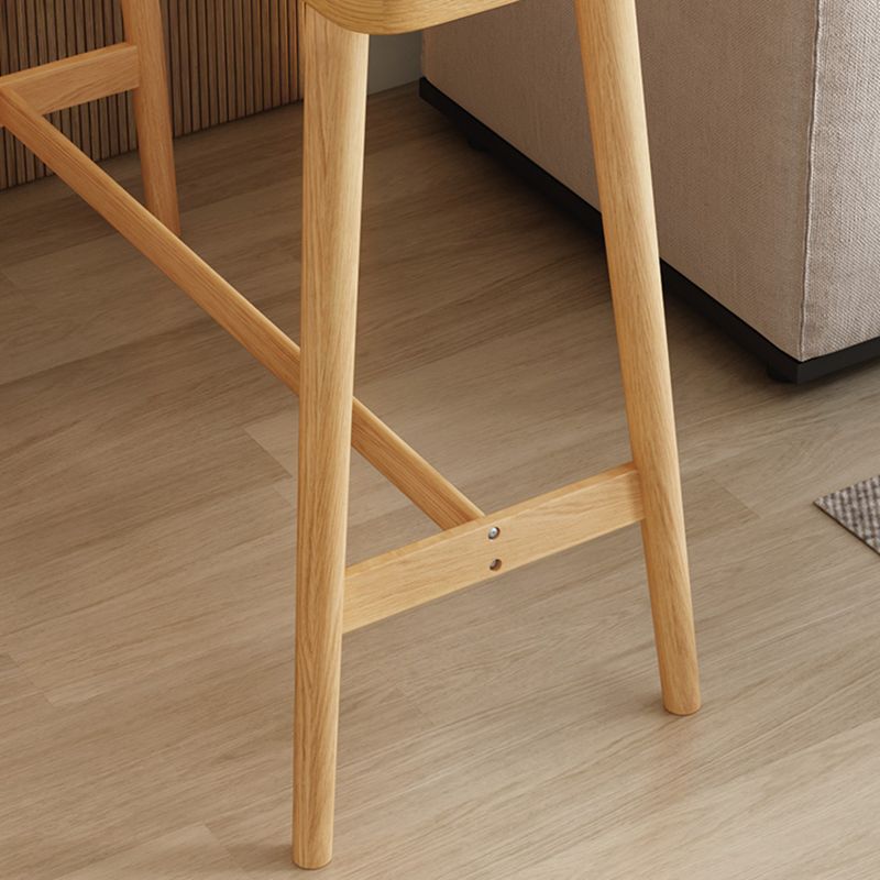 Tavolo da bar rettangolare moderno tavolo da bistrot in legno massiccio con base di cavalletto