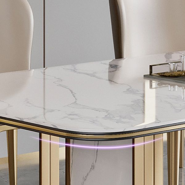 Traditional Luxury Furniture Rectangle Double Pedestal Dining Room Table for Home Clearhalo 'Dining Tables & Seating' 'Dining Tables' 'dining_table' 'furn' 'furn_dining_table' 'Furniture' 'Kitchen & Dining Furniture' 1200x1200_f40abf71-5132-4045-9dde-e42c187c5187