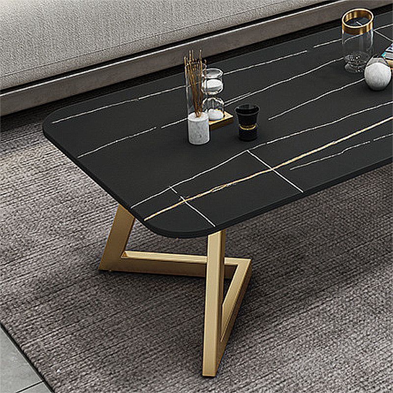 Slate Coffee Table Rectangle 17.7" High Coffee Cocktail Table Clearhalo 'Coffee & Accent Tables' 'Coffee Tables' 'coffee_tables' 'furn' 'furn_coffee_tables' 'Furniture' 'Living Room Furniture' 1200x1200_f40b7ecb-bb5c-4cf7-983a-9e33bae17861