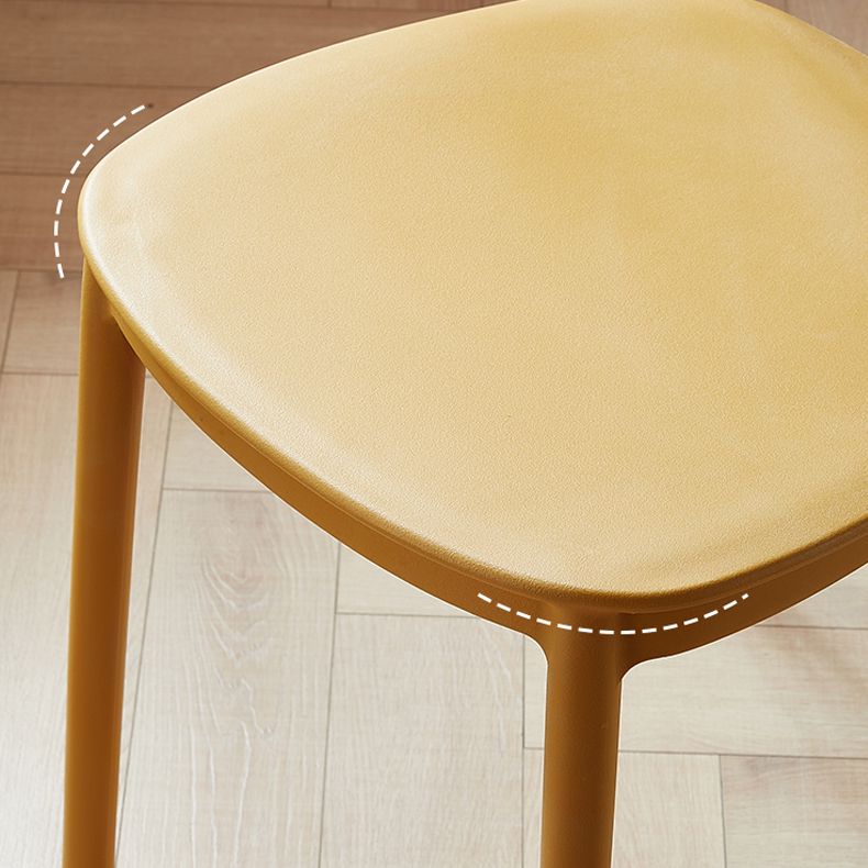 Scandinavian Plastic Stacking Dining Chairs Armless Open Back Chairs Clearhalo 'Dining Chairs' 'Dining Tables & Seating' 'dining_chair' 'furn' 'furn_dining_chair' 'Furniture' 'furniture_dining_chair' 'Kitchen & Dining Furniture' 1200x1200_f40c3e03-306e-4e46-a566-3506e3b270c3